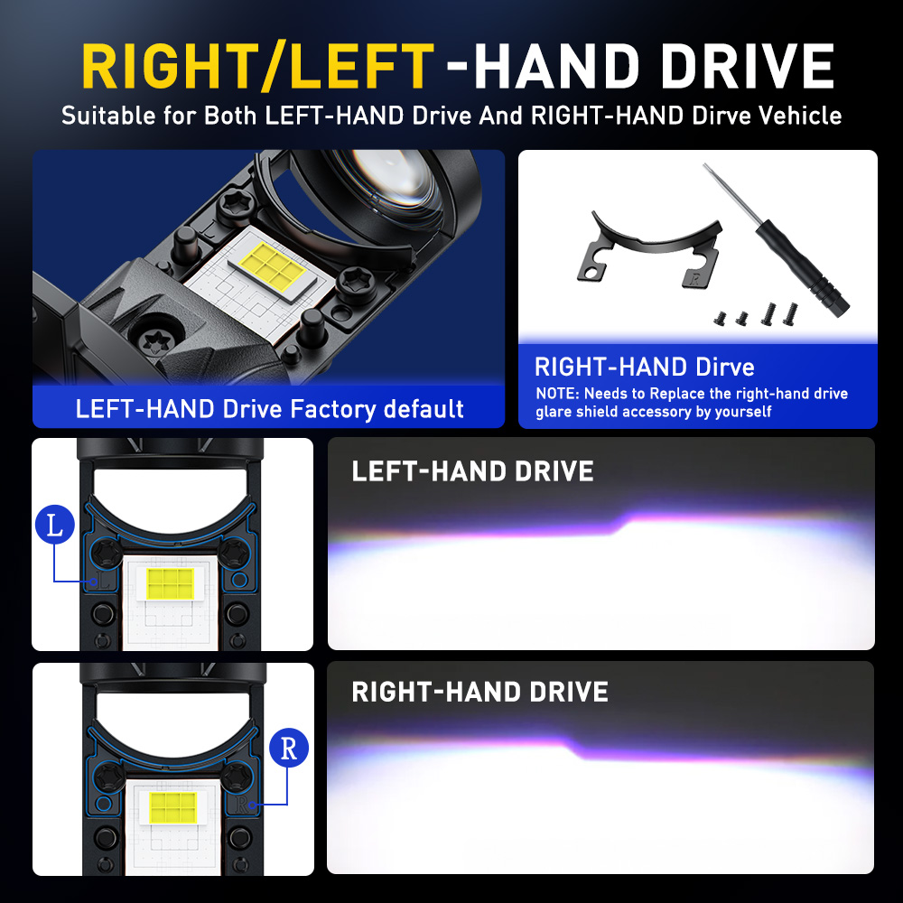 AUXITO 2個 ターボ H4 LED キャンバス ノーエ - Compass Lensatic のレビューと価格