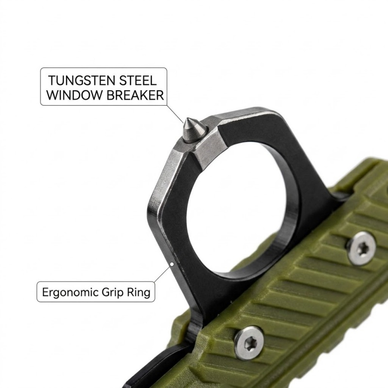 携帯用折りたたみ式多機能ツール。車の窓ガラスを割るためのハン - Rescue Rope Throw のレビューと価格