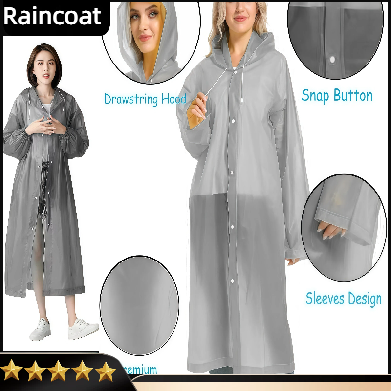 大人用レインポンチョ ハイキング用ポーチ付き ポータブルポン - Emergency Poncho Rain のレビューと価格
