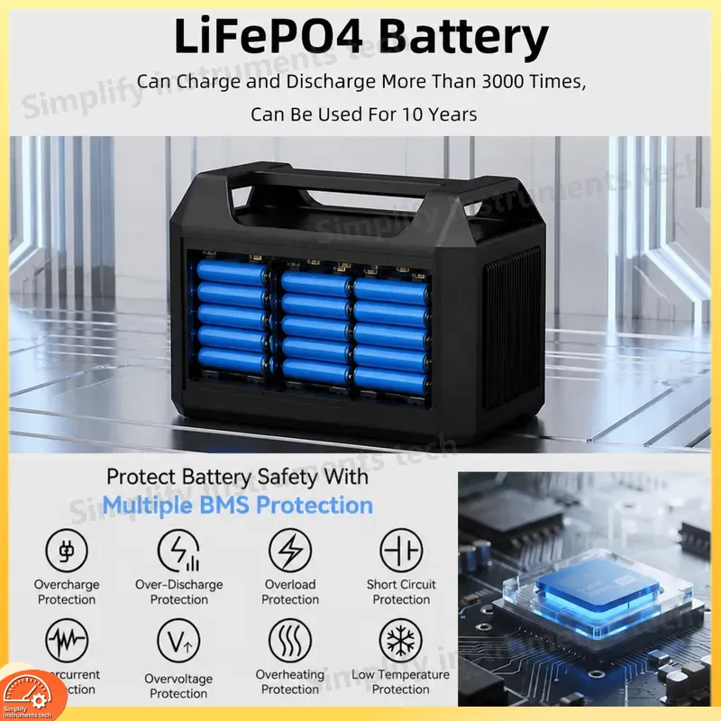 1200Wポータブル電源、600Wソーラー発電機、純正弦波、 - Solar Emergency Charger のレビューと価格