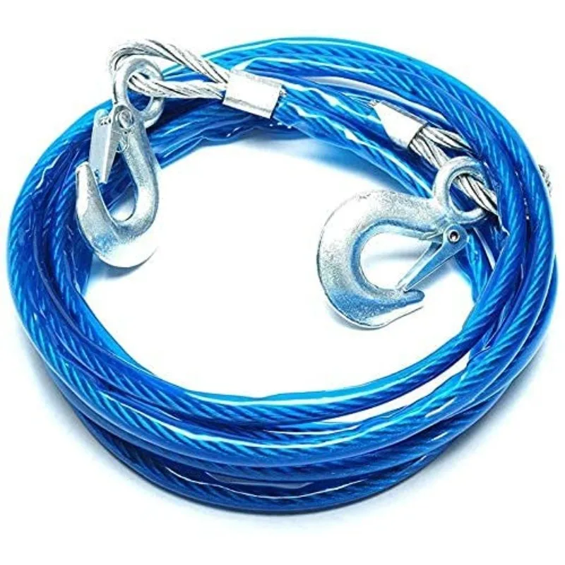 車牽引ロープ 3-7トン スチールワイヤーロープ トレーラー - Rescue Rope Throw のレビューと価格