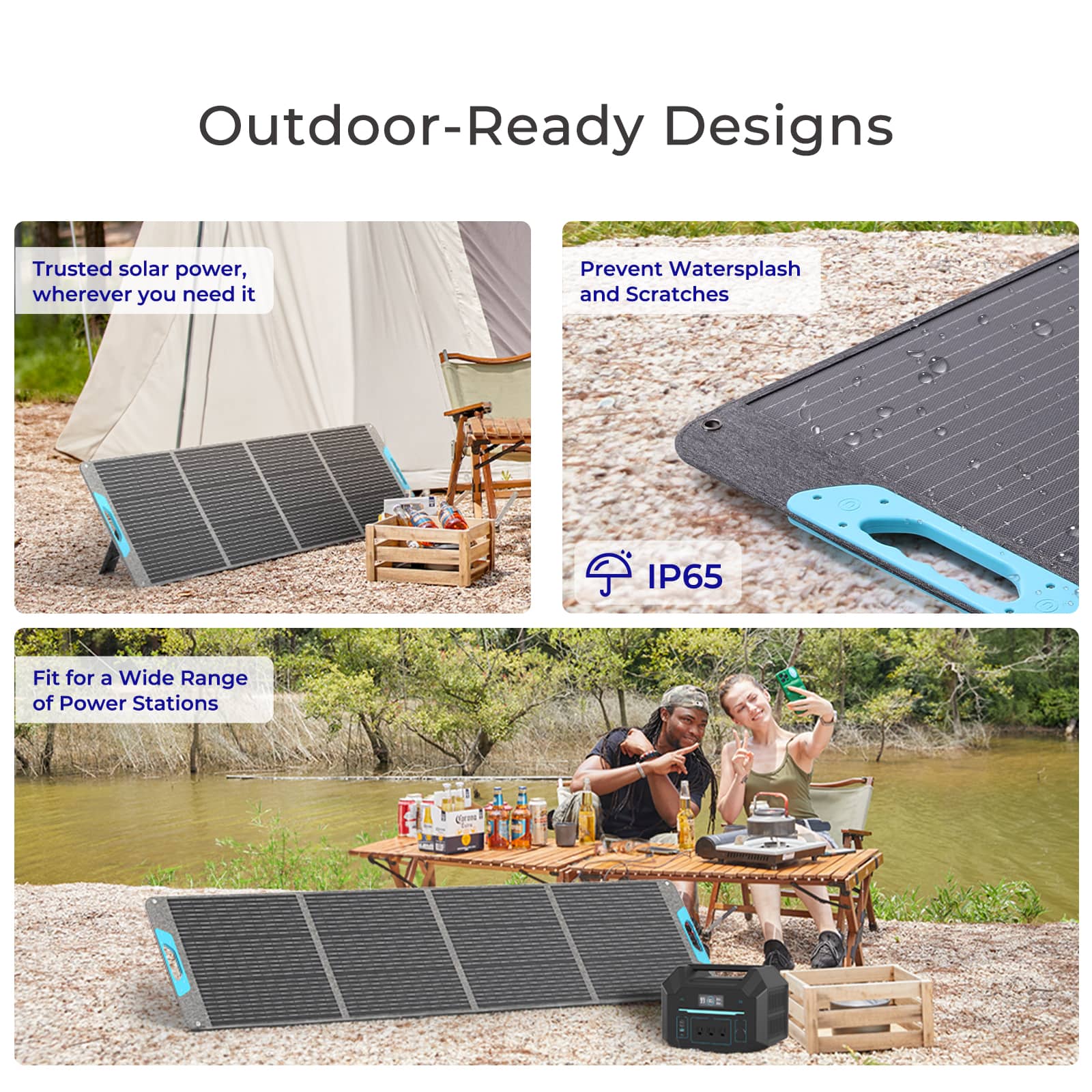 Renogy-ポータブルソーラーパネル,防水,ip65,折り - Solar Emergency Charger のレビューと価格