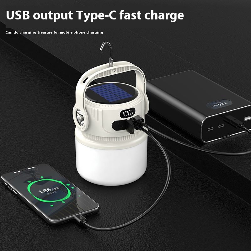 LED ソーラー電球ライト充電式ポータブルランタン防水屋外ナ - Solar Emergency Charger のレビューと価格
