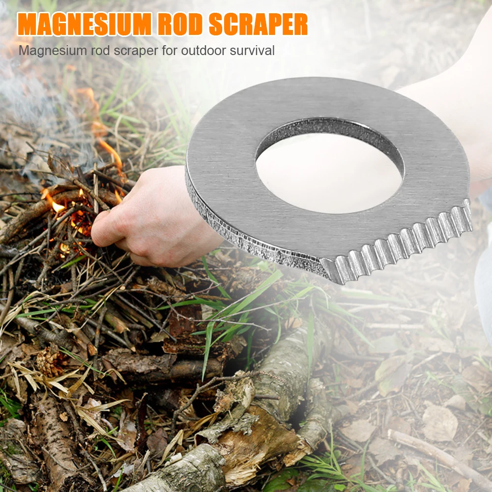 1個入り 耐久性のあるキャンプ用サバイバルマグネシウムフリン - Magnesium Fire Starter のレビューと価格