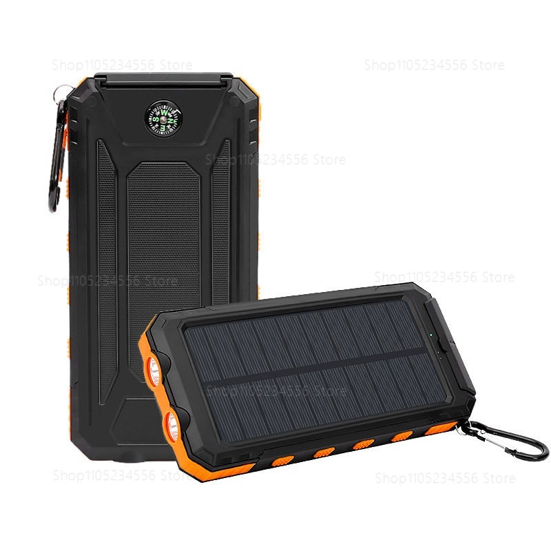 20000mAhソーラーパワーバンク、防水急速充電ポータブル - Solar Emergency Charger のレビューと価格